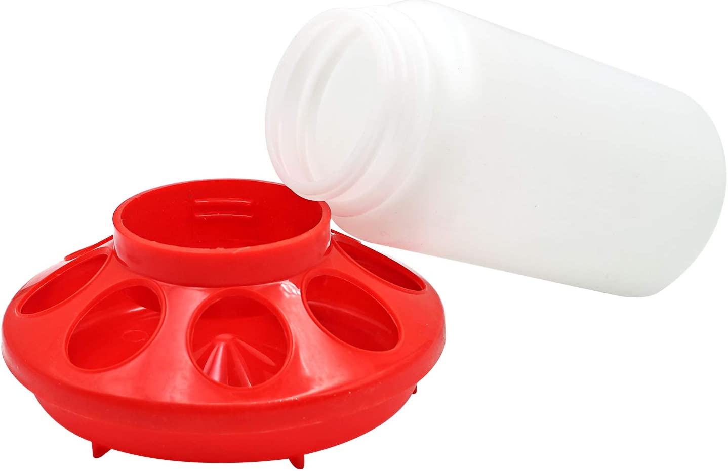 1 KG Poultry Chicken Feeder & 1.5L Waterer Set – Easy Refill Backyard Bird Care 1211314 - with | Sold by Uncle Wiener's Wholesale