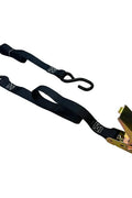 1” x 15FT Ratchet Strap Tie Down Cargo Trailer Strap – White & Black– 1,500 lb Capacity RS115 - with Black | Sold by Uncle Wiener's Wholesale
