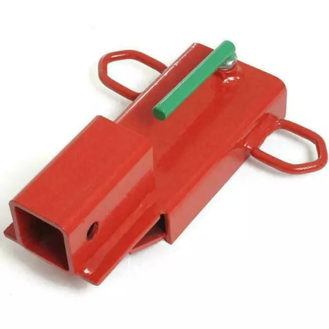 Clamp-on forklift trailer hitch adapter with 2-inch receiver – 3,000 lb capacity – Model 194117