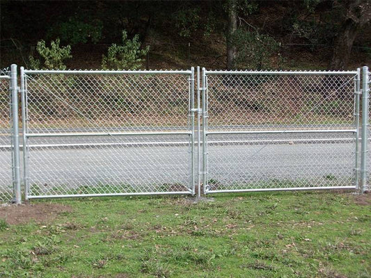10 × 5 ft Galvanized Steel Fence Gate – Heavy - Duty ⅛″ Wire, 2″ Mesh, Includes Hinges & Latch 4295264 - with | Sold by Uncle Wiener's Wholesale