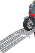10' Aluminum Motorcycle Ramp – 1500 lb Capacity, Foldable, Arched Design – SKU AMR12038 - with | Sold by Uncle Wiener's Wholesale