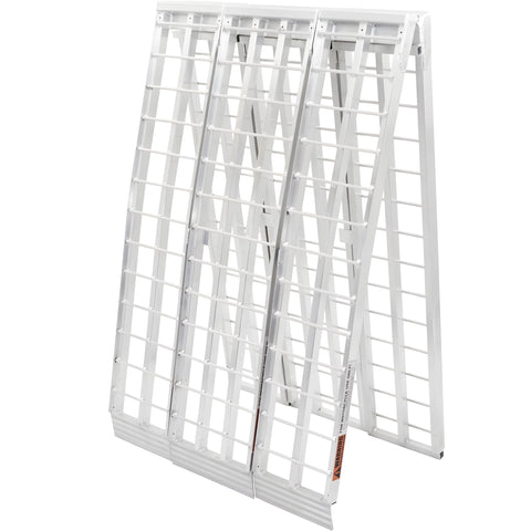 10' Aluminum Motorcycle Ramp – 1500 lb Capacity, Foldable, Arched Design – SKU AMR12038 - with | Sold by Uncle Wiener's Wholesale