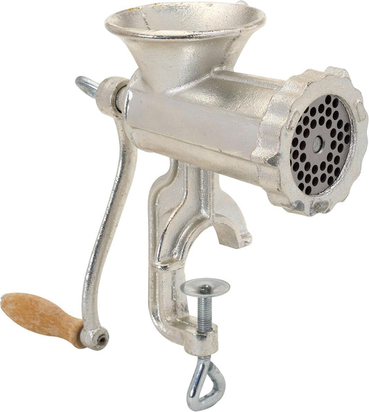 10 Cast Iron Hand Meat Grinder Manual Clamp Style Heavy - Duty Kitchen Grinder 516MG - General Equipment with | Sold by Uncle Wiener's Wholesale