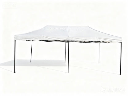 10 ft × 20 ft Folding Pop - Up Pvc Gazebo with 3 Sidewalls, Waterproof Steel Frame Canopy 1020P3 - with | Sold by Uncle Wiener's Wholesale
