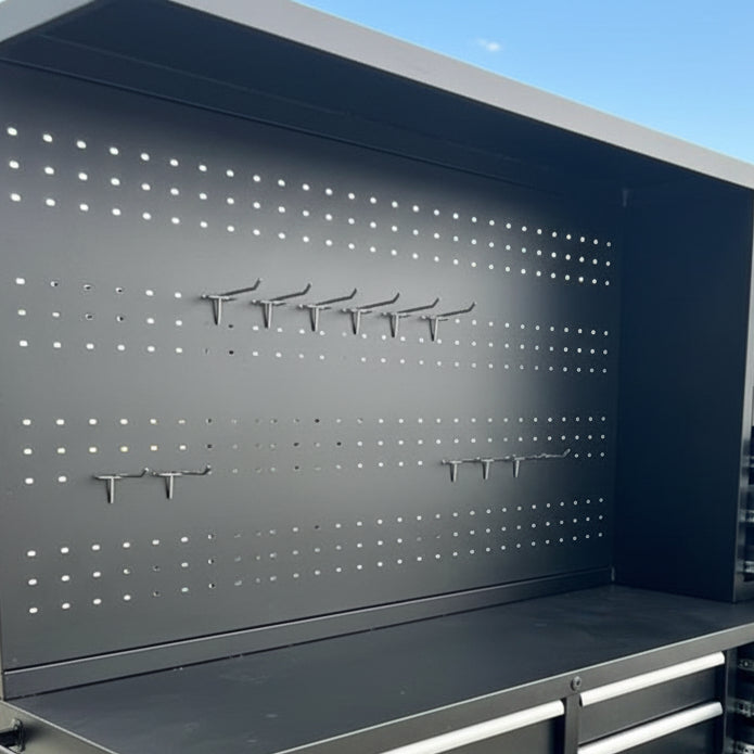 10 FT Heavy - Duty Modular Tool Bench & Cabinet System with 30–40 Lockable Drawers Workbench - with Stainless Steel 30 Drawer | Sold by Uncle Wiener's Wholesale