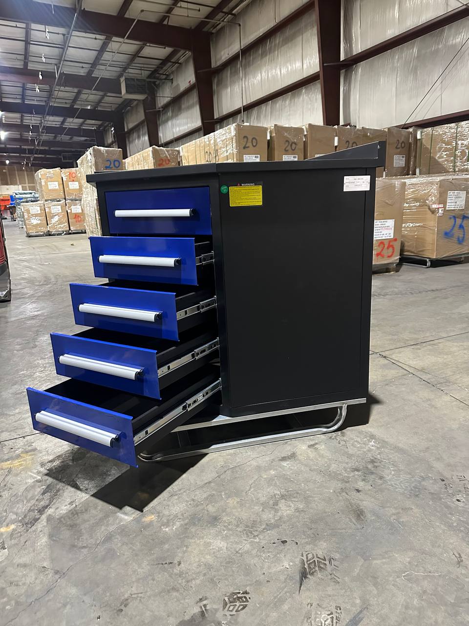 10 FT Heavy - Duty Steel Garage Tool Bench Work bench With 15/20/25/35 Drawers – Industrial Storage Table - with 3.5 ft Corner 5 Drawer Connector Bench Blue | Sold by Uncle Wiener's Wholesale