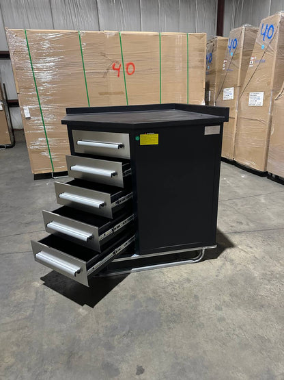 10 FT Heavy - Duty Steel Garage Tool Bench Work bench With 15/20/25/35 Drawers – Industrial Storage Table - with 30 Drawer Stainless Steel | Sold by Uncle Wiener's Wholesale