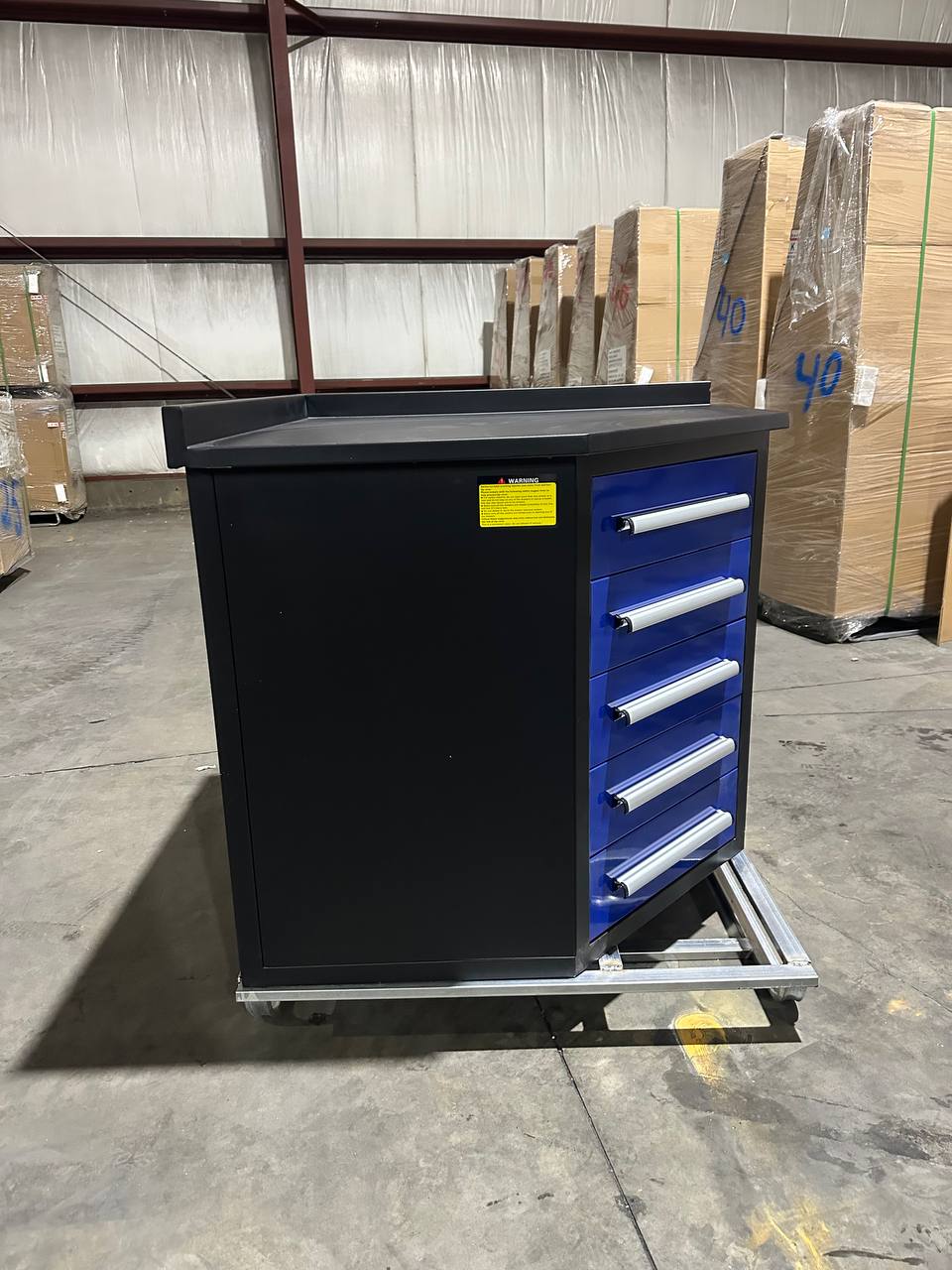 10 FT Heavy - Duty Steel Garage Tool Bench Work bench With 15/20/25/35 Drawers – Industrial Storage Table - with 3.5 ft Corner 5 Drawer Connector Bench Blue | Sold by Uncle Wiener's Wholesale