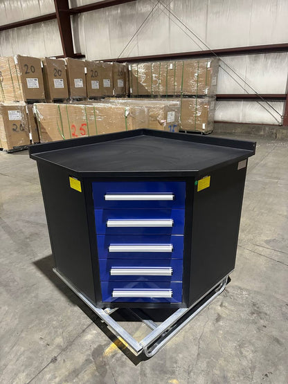 10 FT Heavy - Duty Steel Garage Tool Bench Work bench With 15/20/25/35 Drawers – Industrial Storage Table - with 3.5 ft Corner 5 Drawer Connector Bench Blue | Sold by Uncle Wiener's Wholesale