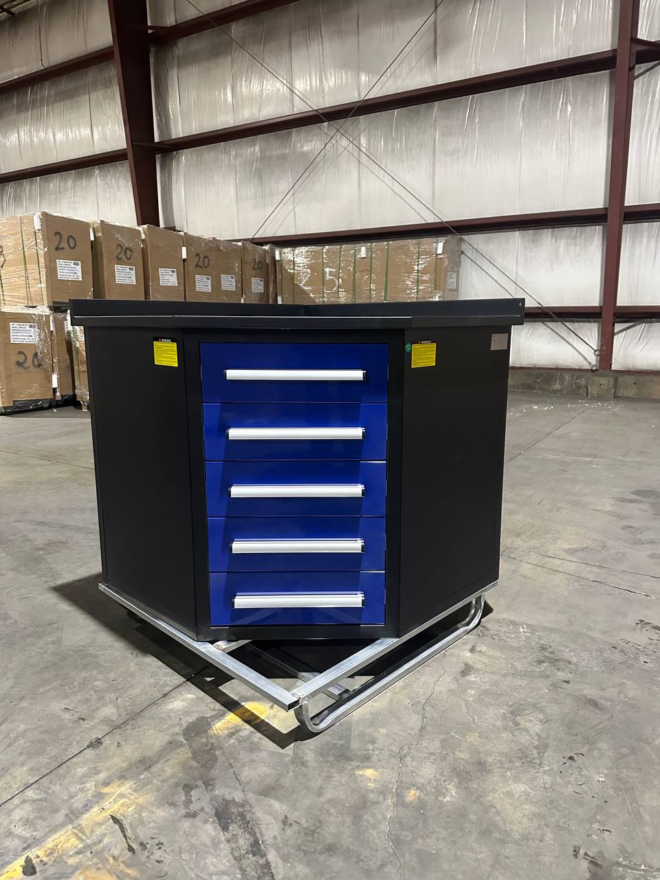 10 FT Heavy - Duty Steel Garage Tool Bench Work bench With 15/20/25/35 Drawers – Industrial Storage Table - with 3.5 ft Corner 5 Drawer Connector Bench Blue | Sold by Uncle Wiener's Wholesale