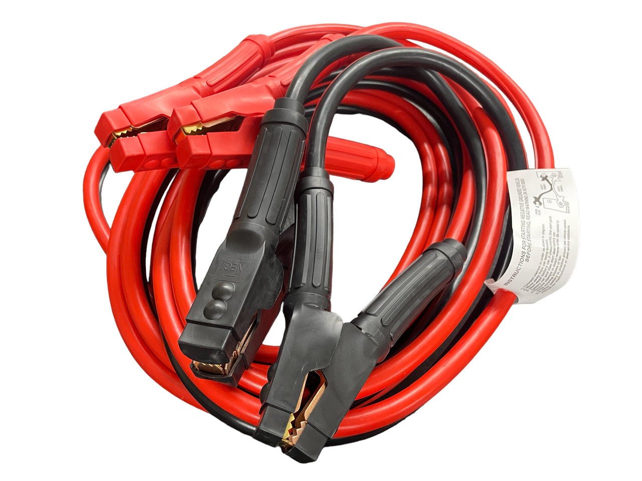10 Gauge 25 Foot Booster Cables 200 Amp Heavy Duty Commercial Grade 10GABC25 - with | Sold by Uncle Wiener's Wholesale
