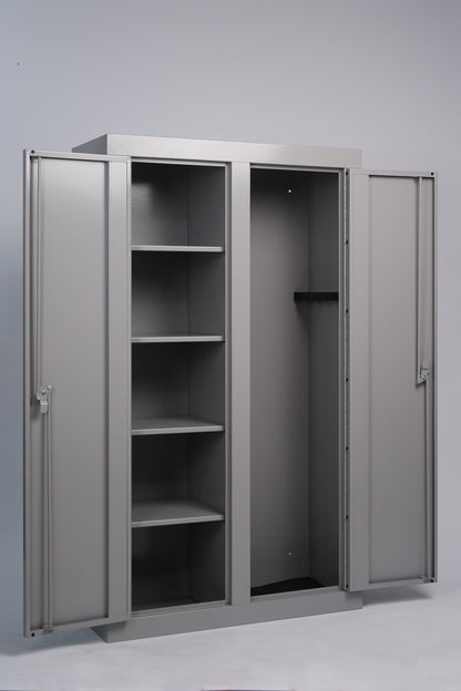 10 - Gun Locking Safe Cabinet with Double Doors – 32" × 13.5" × 55" GC10DD - with | Sold by Uncle Wiener's Wholesale