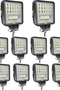 10 - Pack 126W LED Work Light Bars – 4" Combo Beam, 6000K Waterproof Off - Road Lights for Trucks, ATVs & Equipment | SKU: WL12610 - Motor Vehicle Lighting with 10 Pack | Sold by Uncle Wiener's Wholesale