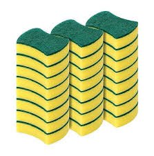 10 - Pack Heavy - Duty Non - Scratch Kitchen Sponges – Scouring Pads for Dishes, Pots, Pans & Surfaces | SKU: 25052241 - with | Sold by Uncle Wiener's Wholesale
