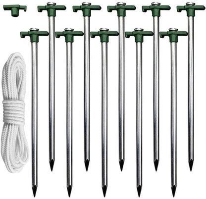 10 Pack Pop Up Tent Canopy Stake Kit – Heavy - Duty Anchors S1129 - with | Sold by Uncle Wiener's Wholesale