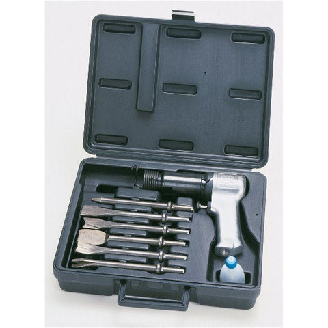 10 - Piece Air Hammer Tool Set with Chisels and Storage Case F2012R2 - with | Sold by Uncle Wiener's Wholesale