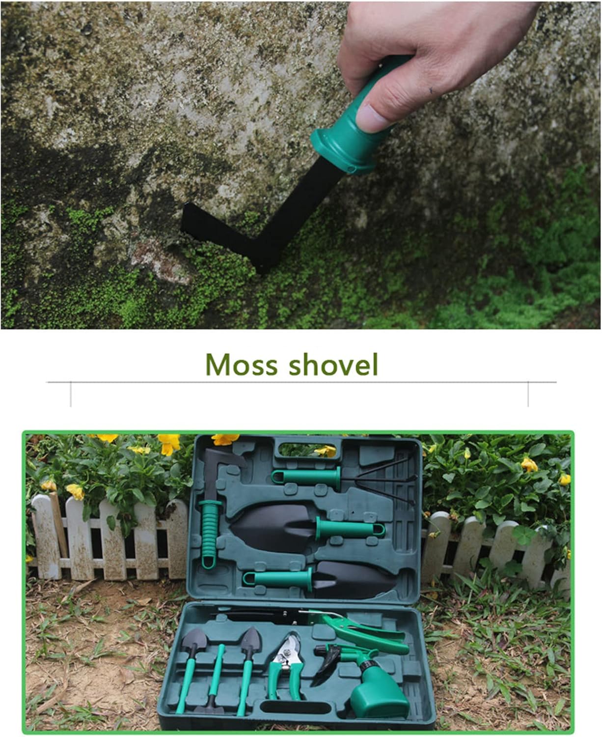 10 - Piece Gardening Tools Set with Carry Case – Green Garden Hand Tool Kit GTS10 - with | Sold by Uncle Wiener's Wholesale