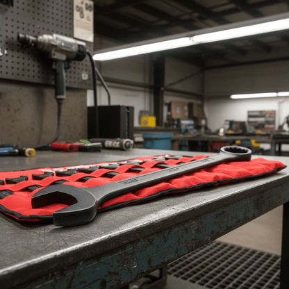 10-Piece Jumbo Combination Wrench Set Black Oxide Heavy Duty SAE & Metric Sizes 1-5/16″–2″ / 33mm–50mm - General Equipment with SAE Set — 3129A | Sold by Uncle Wiener's Wholesale