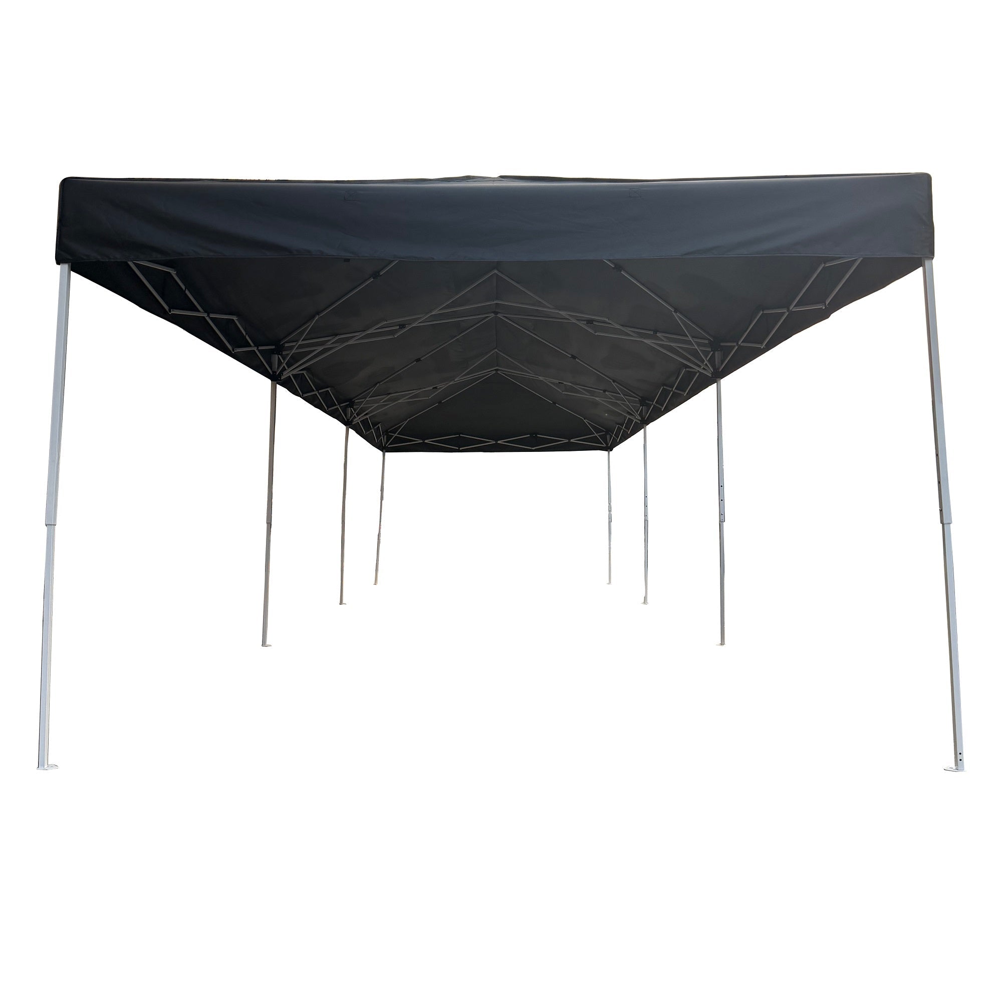 10 x 30 Ft Folding Gazebo Canopy Steel Frame Waterproof 420D Oxford PVC Outdoor Shelter - with Gray | Sold by Uncle Wiener's Wholesale