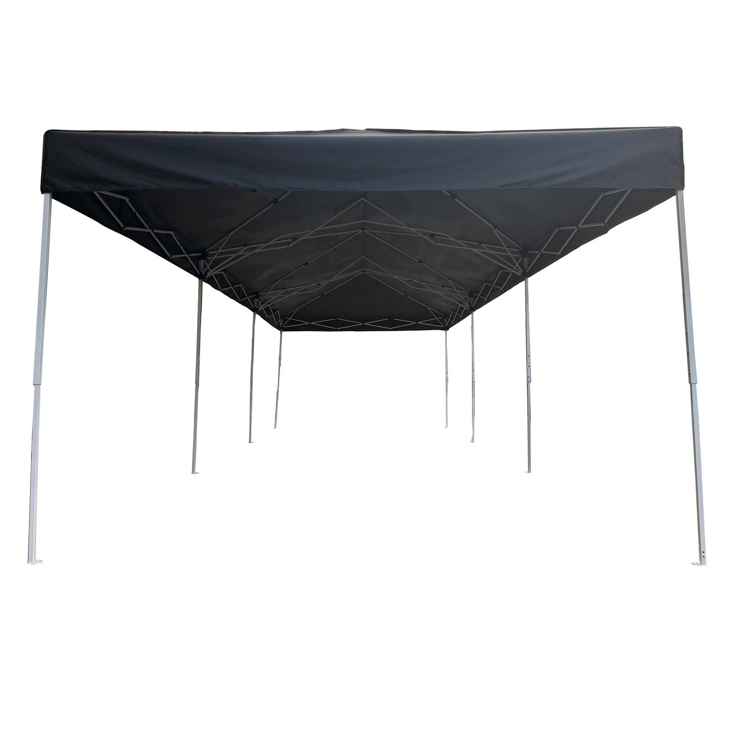 10 x 30 Ft Folding Gazebo Canopy Steel Frame Waterproof 420D Oxford PVC Outdoor Shelter - with Gray | Sold by Uncle Wiener's Wholesale
