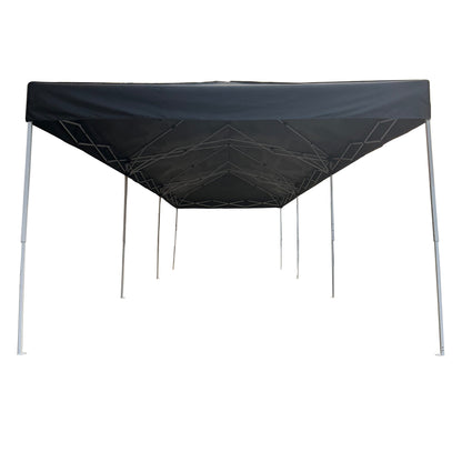10 x 30 Ft Folding Gazebo Canopy Steel Frame Waterproof 420D Oxford PVC Outdoor Shelter - with Gray | Sold by Uncle Wiener's Wholesale