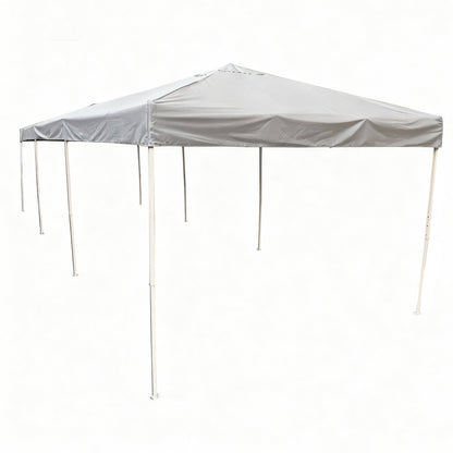10 x 30 Ft Folding Gazebo Canopy Steel Frame Waterproof 420D Oxford PVC Outdoor Shelter - with Gray | Sold by Uncle Wiener's Wholesale