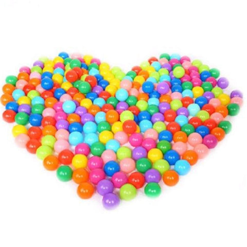 100 PCS Large 7 cm Plastic Baby Kids Toy Ball Set – 34BS5 - with | Sold by Uncle Wiener's Wholesale