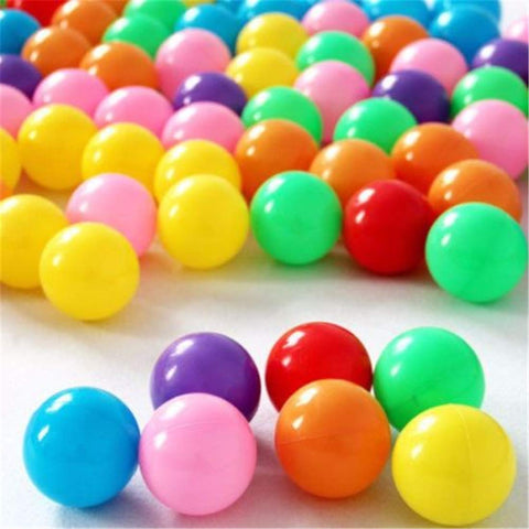 100 PCS Large 7 cm Plastic Baby Kids Toy Ball Set – 34BS5 - with | Sold by Uncle Wiener's Wholesale