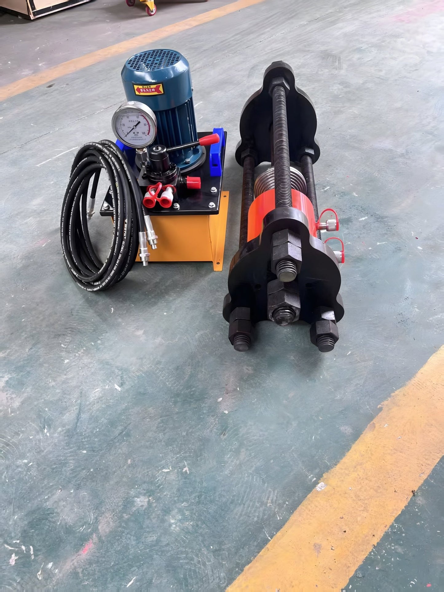 100 Ton Excavator Maintenance Pin Press Sleeve and Chain Press Machine 110V Hydraulic Integrated Unit 10055 - with | Sold by Uncle Wiener's Wholesale