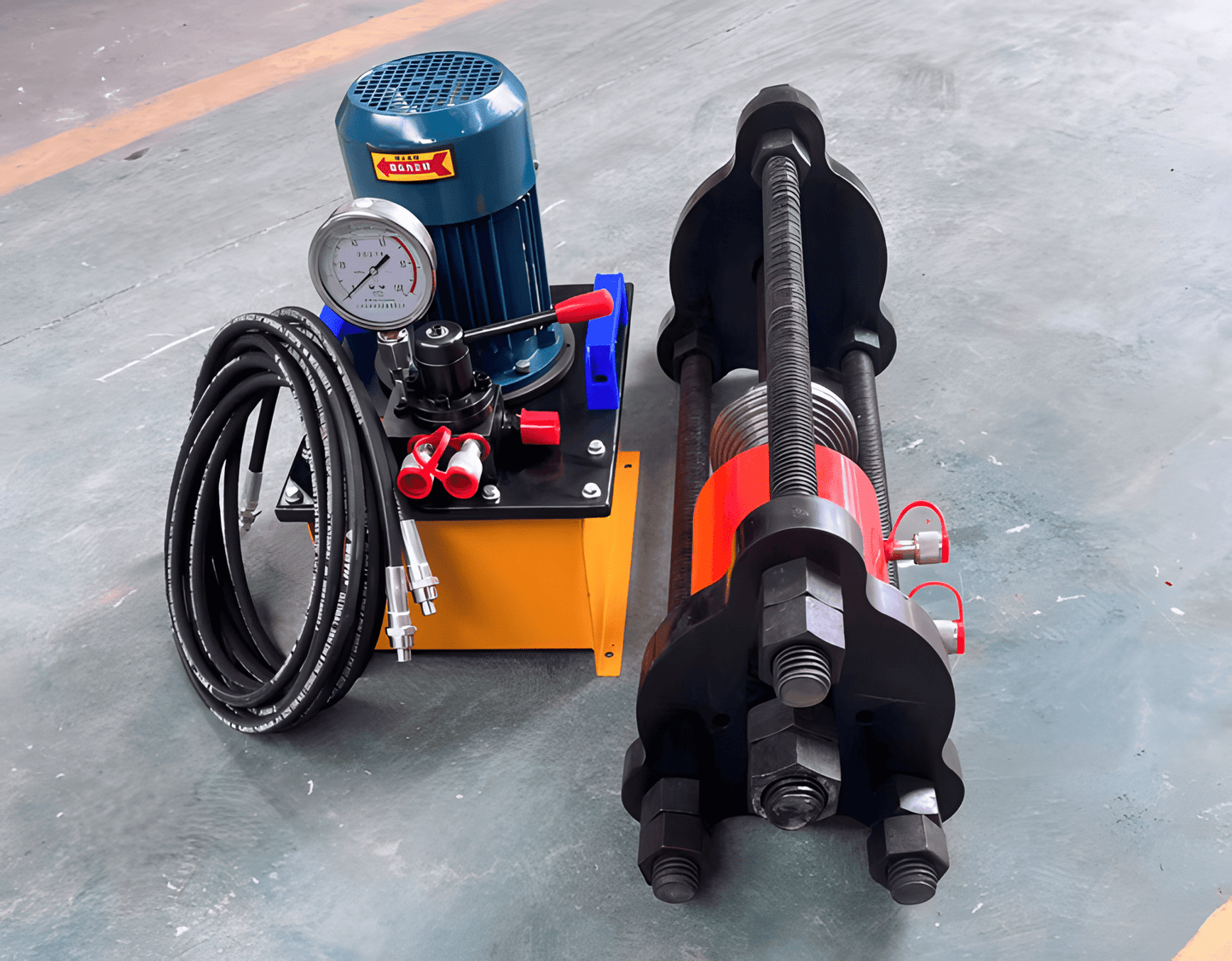 100 Ton Excavator Maintenance Pin Press Sleeve and Chain Press Machine 110V Hydraulic Integrated Unit 10055 - with | Sold by Uncle Wiener's Wholesale