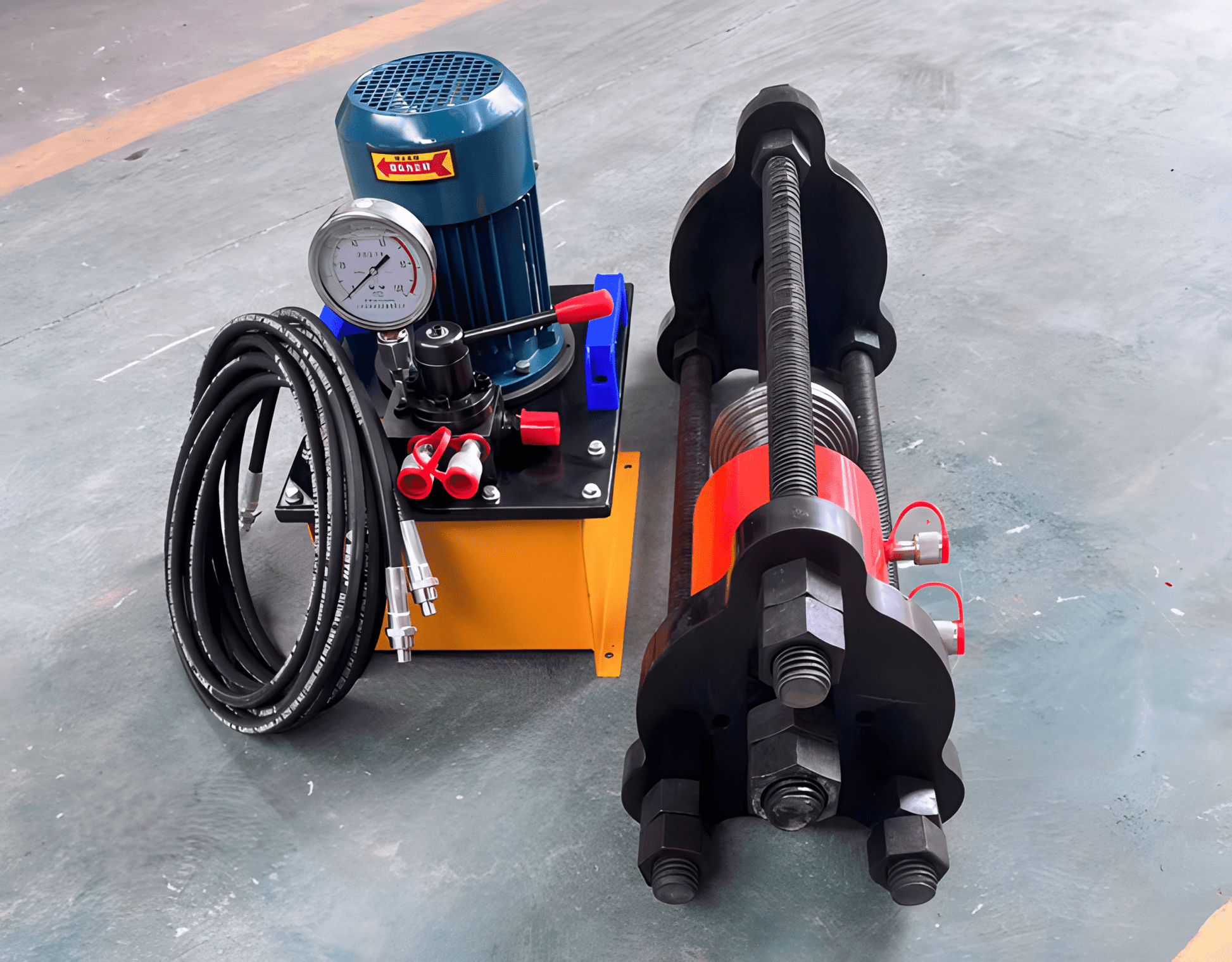 100 Ton Excavator Maintenance Pin Press Sleeve and Chain Press Machine 110V Hydraulic Integrated Unit 10055 - with | Sold by Uncle Wiener's Wholesale