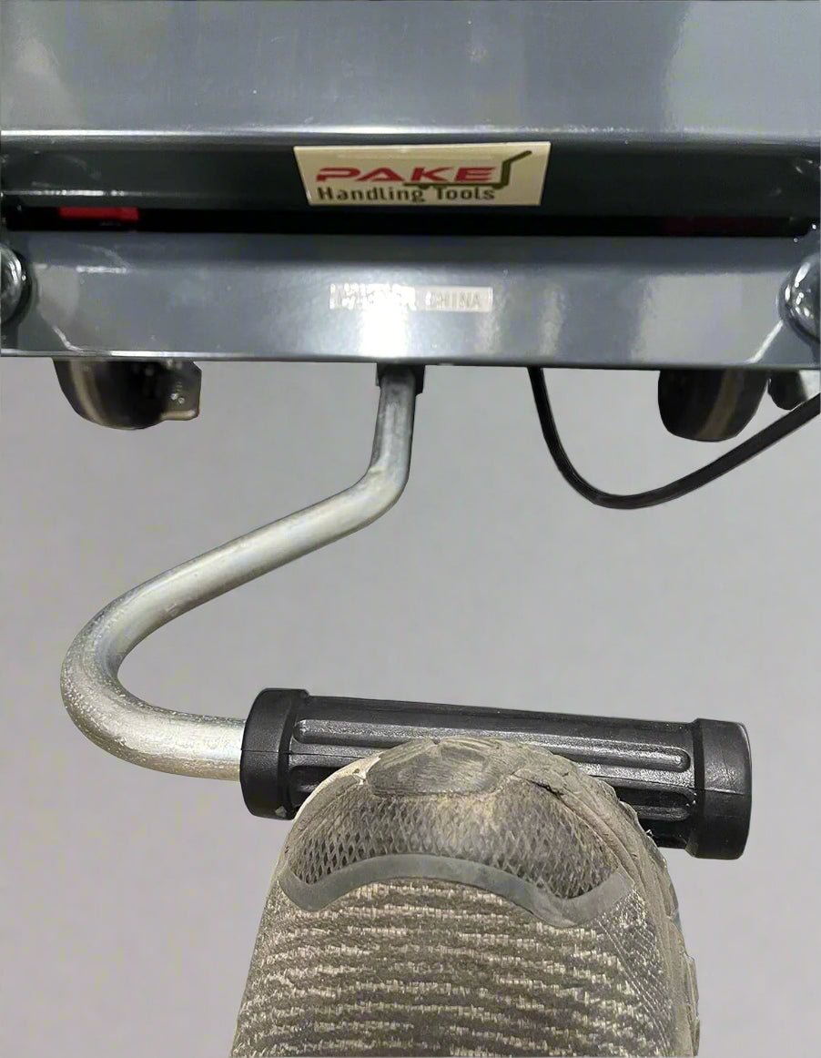 1000 lb Hydraulic Scissor Lift Table Cart – Red Steel, Mobile Platform, 34.5” Lift HLT1000S - Material Handling Equipment with | Sold by Uncle Wiener's Wholesale