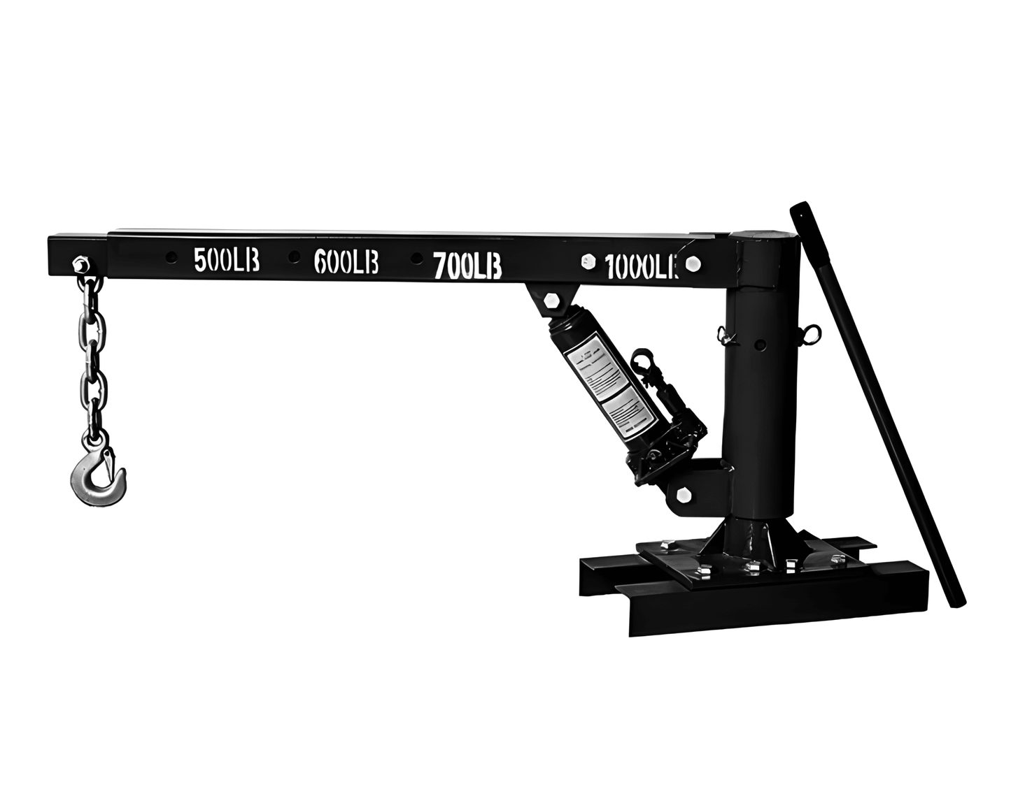 1000 lb Pickup Truck Mini Crane Swivel Bed Mounted Hoist for Lifting Engines Equipment and Cargo MTC25128 - with | Sold by Uncle Wiener's Wholesale