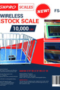 10,000 LB Wireless Livestock Scale – 4x4 Ft Heavy - Duty WeighPro Platform with Indicator – 954415 - with | Sold by Uncle Wiener's Wholesale