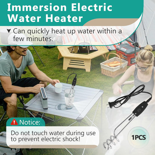 1000W 110V Immersion Water Heater 10 Inch Portable Electric Water Heater for Buckets and Containers WH1010S - with | Sold by Uncle Wiener's Wholesale