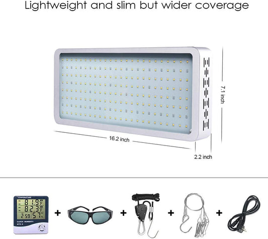 1000W Full Spectrum LED Grow Light – Hydroponic Plant Light for Herbs & Indoor Growing 88827Y - with | Sold by Uncle Wiener's Wholesale