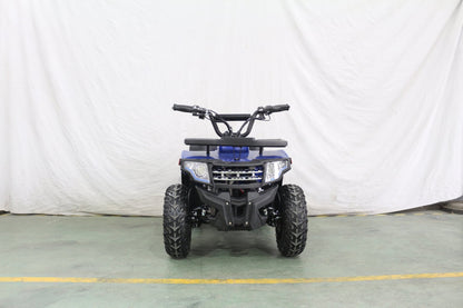 1000W Kids Electric ATV – 36V Battery, Disc Brakes, Forward/Reverse Gear, Big Tires – Blue & Black - with Blue | Sold by Uncle Wiener's Wholesale