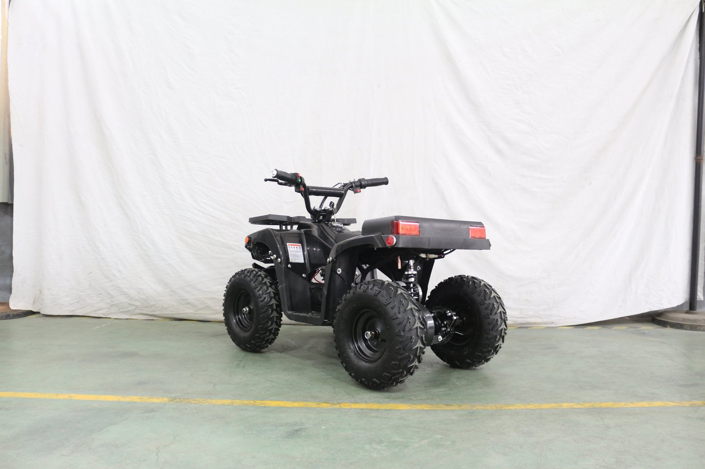 1000W Kids Electric ATV – 36V Battery, Disc Brakes, Forward/Reverse Gear, Big Tires – Blue & Black - with Black | Sold by Uncle Wiener's Wholesale