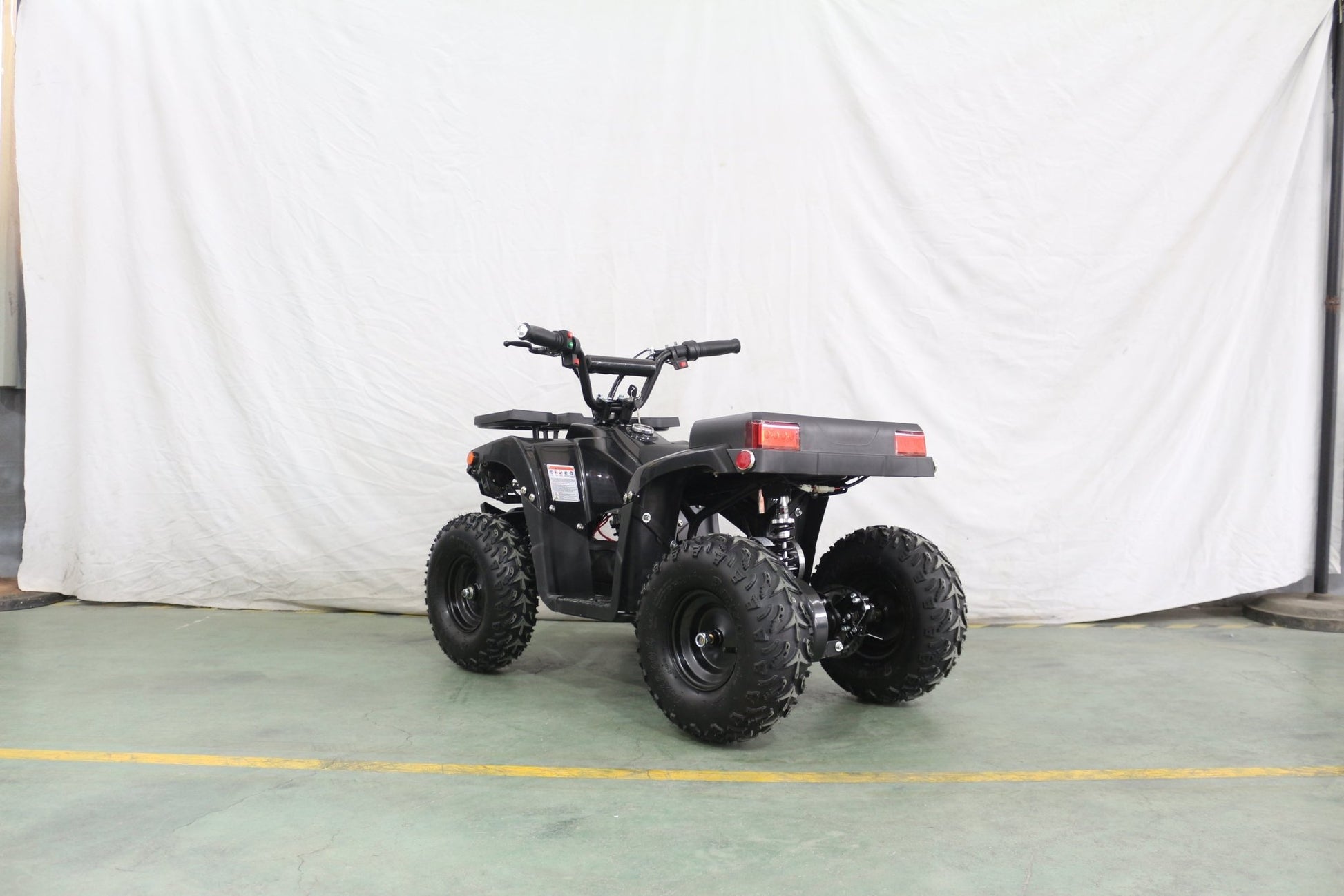 1000W Kids Electric ATV – 36V Battery, Disc Brakes, Forward/Reverse Gear, Big Tires – Blue & Black - with Black | Sold by Uncle Wiener's Wholesale