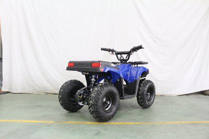 1000W Kids Electric ATV – 36V Battery, Disc Brakes, Forward/Reverse Gear, Big Tires – Blue & Black - with Blue | Sold by Uncle Wiener's Wholesale