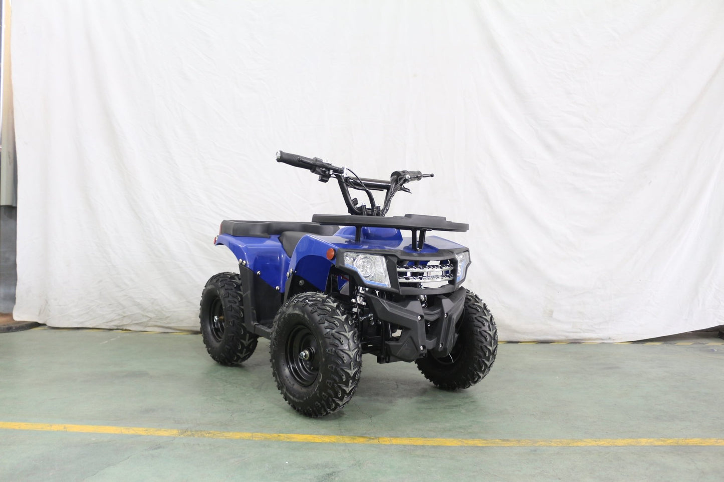 1000W Kids Electric ATV – 36V Battery, Disc Brakes, Forward/Reverse Gear, Big Tires – Blue & Black - with Blue | Sold by Uncle Wiener's Wholesale