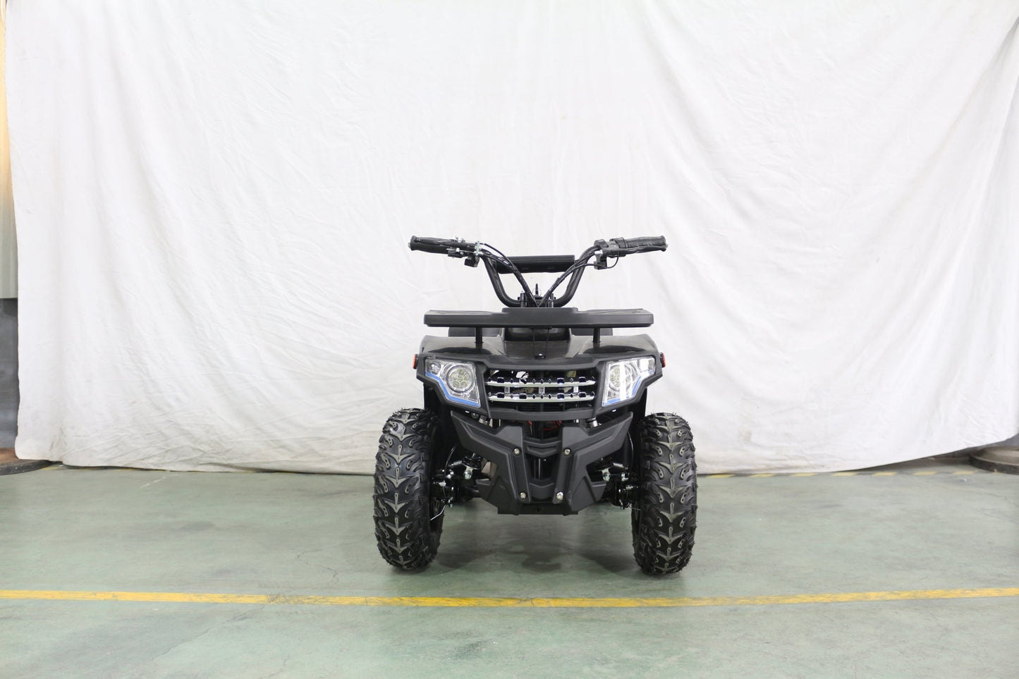 1000W Kids Electric ATV – 36V Battery, Disc Brakes, Forward/Reverse Gear, Big Tires – Blue & Black - with Blue | Sold by Uncle Wiener's Wholesale