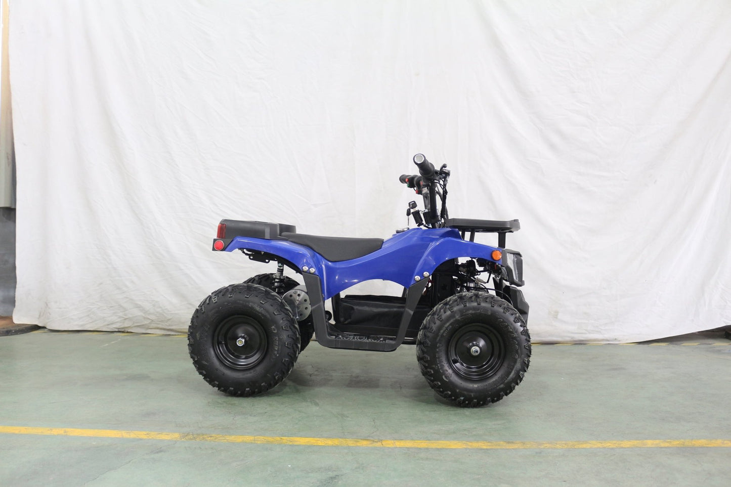 1000W Kids Electric ATV – 36V Battery, Disc Brakes, Forward/Reverse Gear, Big Tires – Blue & Black - with Blue | Sold by Uncle Wiener's Wholesale