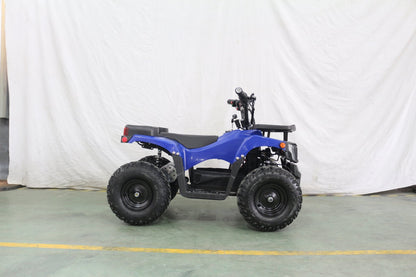 1000W Kids Electric ATV – 36V Battery, Disc Brakes, Forward/Reverse Gear, Big Tires – Blue & Black - with Blue | Sold by Uncle Wiener's Wholesale