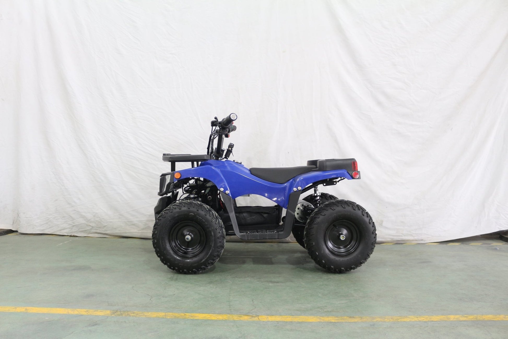 1000W Kids Electric ATV – 36V Battery, Disc Brakes, Forward/Reverse Gear, Big Tires – Blue & Black - with Blue | Sold by Uncle Wiener's Wholesale
