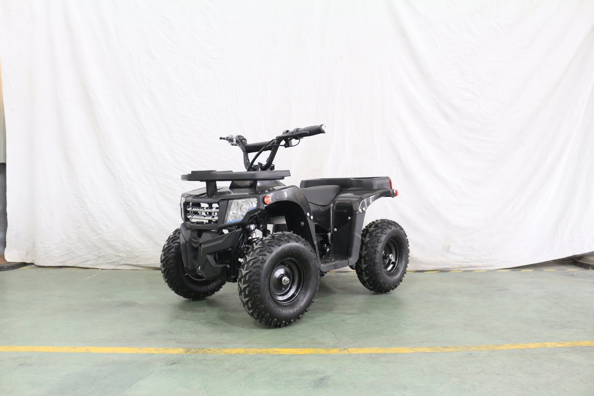 1000W Kids Electric ATV – 36V Battery, Disc Brakes, Forward/Reverse Gear, Big Tires – Blue & Black - with Black | Sold by Uncle Wiener's Wholesale