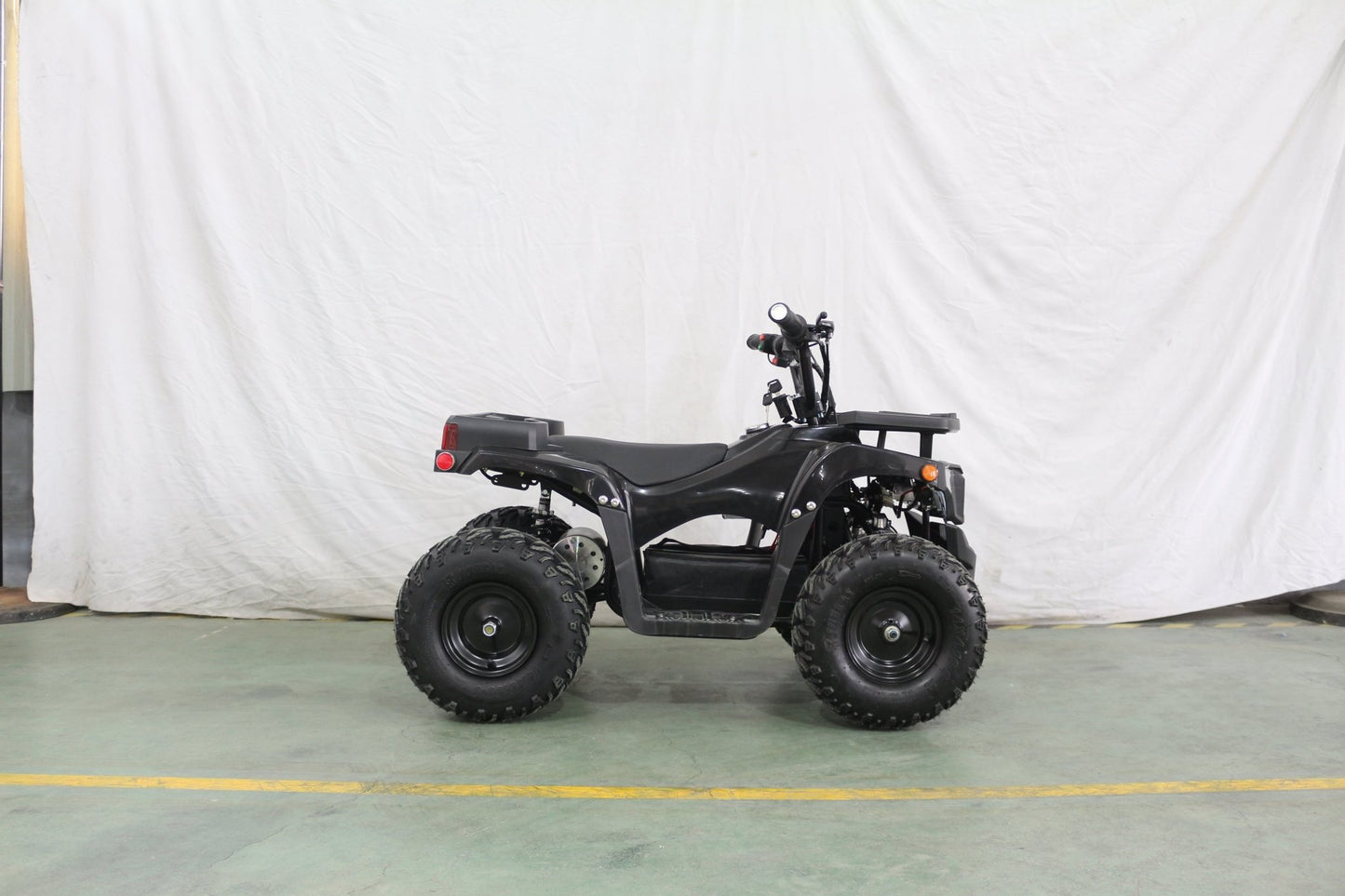 1000W Kids Electric ATV – 36V Battery, Disc Brakes, Forward/Reverse Gear, Big Tires – Blue & Black - with Black | Sold by Uncle Wiener's Wholesale