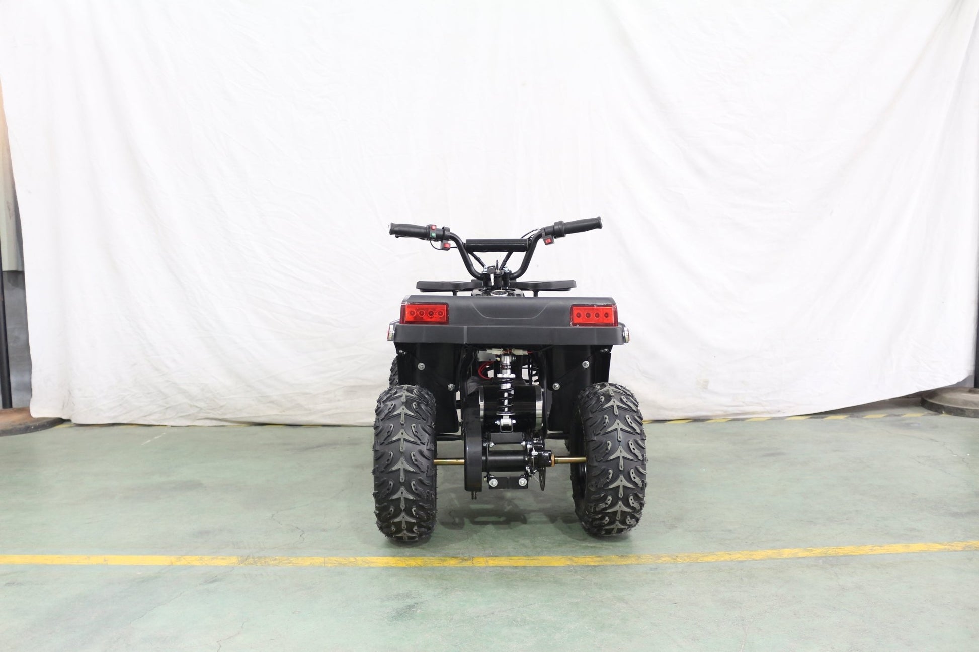 1000W Kids Electric ATV – 36V Battery, Disc Brakes, Forward/Reverse Gear, Big Tires – Blue & Black - with Black | Sold by Uncle Wiener's Wholesale