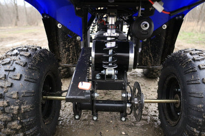 1000W Kids Electric ATV – 36V Battery, Disc Brakes, Forward/Reverse Gear, Big Tires – Blue & Black - with Blue | Sold by Uncle Wiener's Wholesale