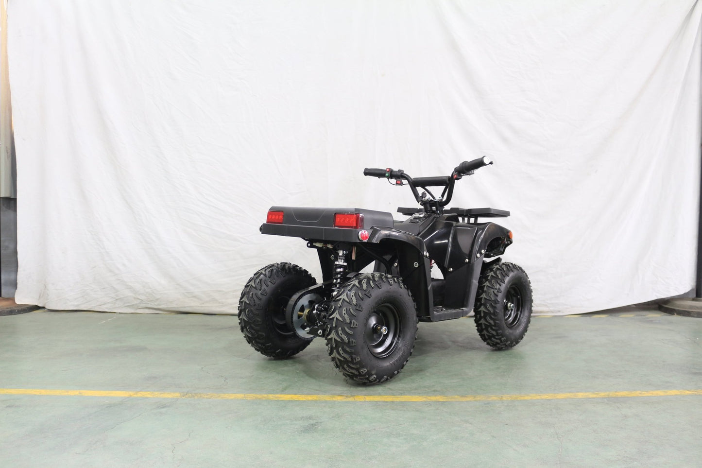 1000W Kids Electric ATV – 36V Battery, Disc Brakes, Forward/Reverse Gear, Big Tires – Blue & Black - with Black | Sold by Uncle Wiener's Wholesale